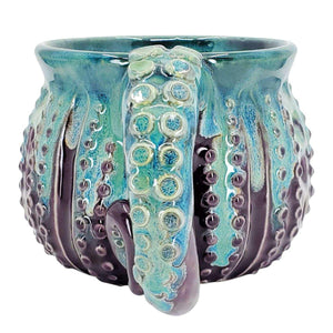 Mug - Octopus (Purple and Turquoise) by Beach Baby Ceramics