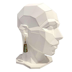 Earrings - Large Column Drops in Seafoam by Dandy Jewelry