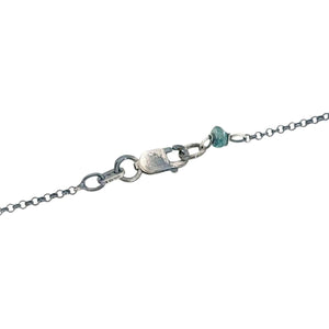 Necklace - Arc Pendant (Labradorite) by Three Flames Silverworks
