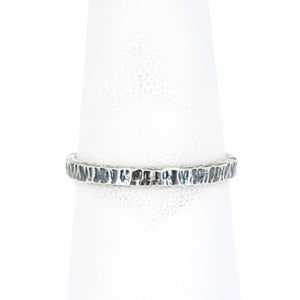 Ring - Sizes 7, 8 - Wood Grain Texture (Sterling Silver) by Taviametal