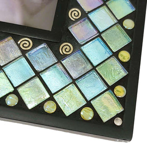 Mosaic Picture Frame - 5x7in (Ocean Lace) by Zetamari Mosaic Artworks