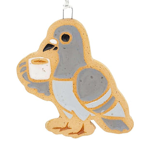 Ornament - Coffee Pigeon by Annie’s Potteries