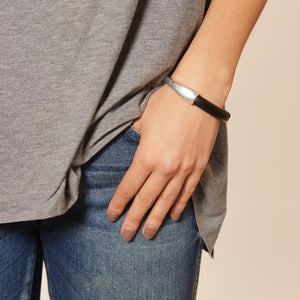 Bracelet - Kona Leather Breakaway (Assorted Metals) by Diana Kauffman Designs