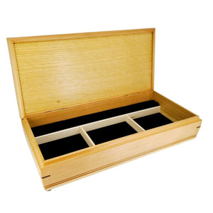 Jewelry Box - Medium - Sentinel (Cherry, Wenge, Zebrawood) by Mikutowski Woodworking
