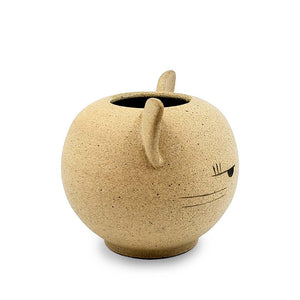 Vase - Side Eye Kitty Cat by Jennifer Fujimoto