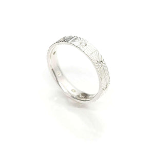 Ring - Size 8 - Nova Eternity (Bright Sterling Silver, Diamond) (Last One!) by Corey Egan
