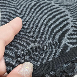 Wrap - Forest Fern in Charcoal Gray and Black by Liamolly