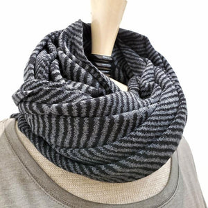 Wrap - Forest Fern in Charcoal Gray and Black by Liamolly