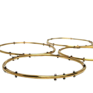 Bracelet – Heat Riveted Bangle in Brass by Una Barrett