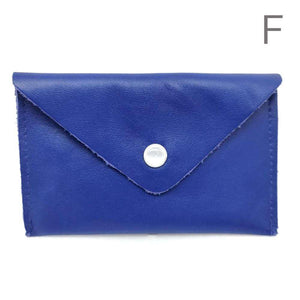 Wallet - Snap Card Case in Reclaimed Leather (Assorted Colors) by Crystalyn Kae