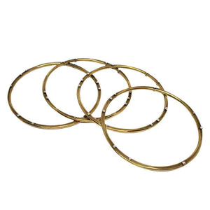 Bracelet – Heat Riveted Bangle in Brass by Una Barrett