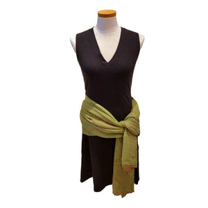 Wrap - Forest Fern in Pistachio and Pebble by Liamolly