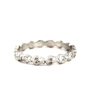 Ring - Mini Skull Eternity in Sterling Silver by Michelle Chang