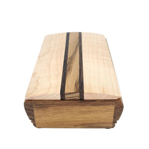 Jewelry Box - Small Treasure Box (Curly Maple, Shedua) by Mikutowski Woodworking