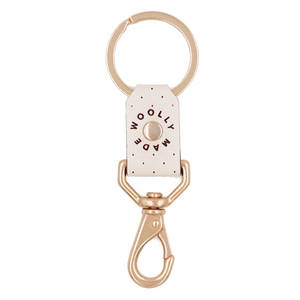 Keychain - Short Brass Swivel (Assorted Colors) by Woolly Made