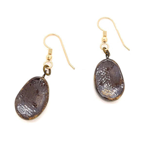 Earrings - Small Gem Drops in Earth by Dandy Jewelry