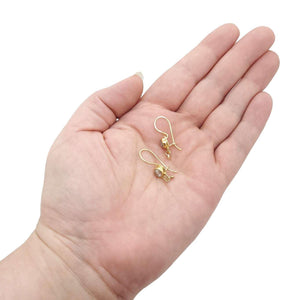 Earrings - Rose Cut Diamonds in 22k and 18k Yellow Gold by Allison Kallaway