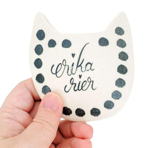 Ring Dish - Little Tiger (Green) by Erika Rier
