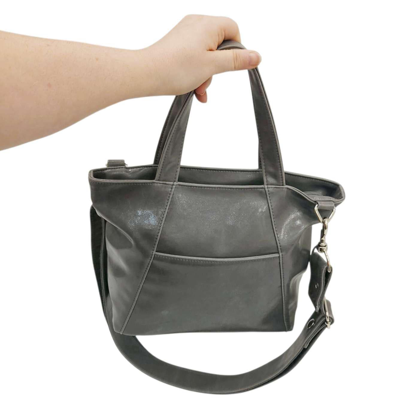 zBag - Mini Troubadour Adjustable Convertible Tote (Gray) by Crystalyn Kae
