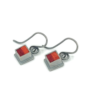 Earrings - Mini Squares (Hot) by Michele A. Friedman