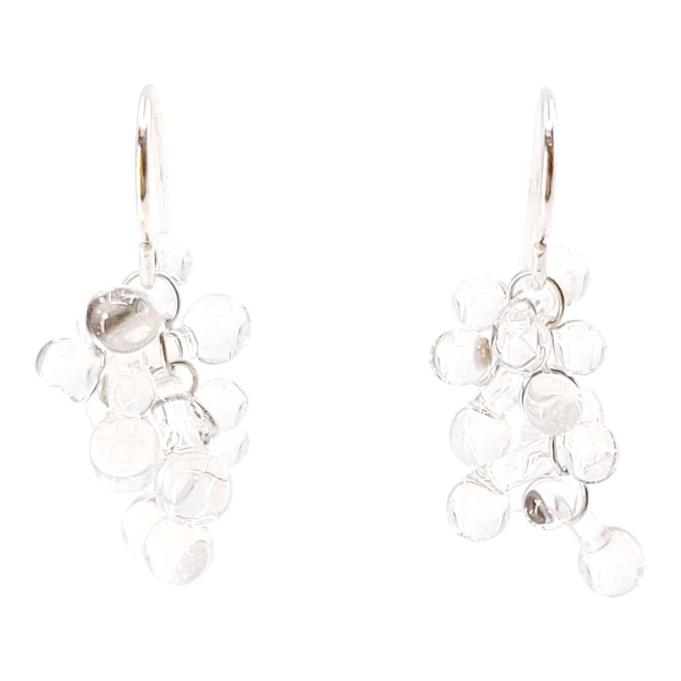 Earrings - Short Rosetti Glass Clusters in Clear by Krista Bermeo Studio