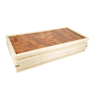 Jewelry Box - Medium - Sentinel (Bubinga, Curly Maple, Wenge) by Mikutowski Woodworking