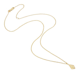 Necklace - Flame Charm (14k Yellow Gold) by Corey Egan