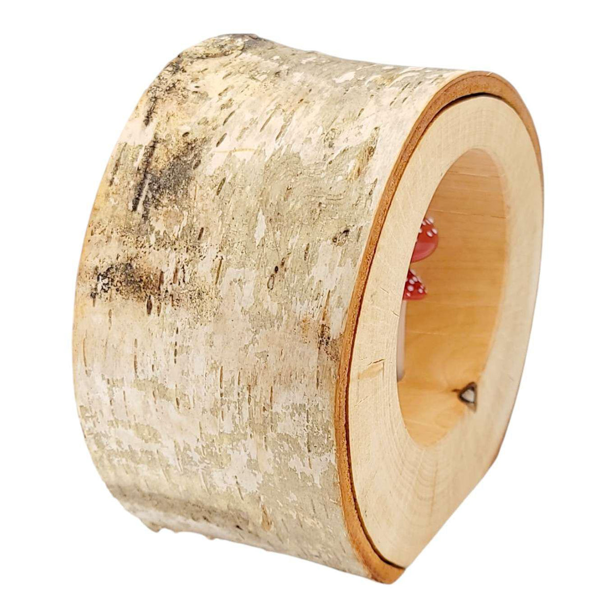 zLamp - Small Birch Circle (Red Mushrooms) by Sage Studios