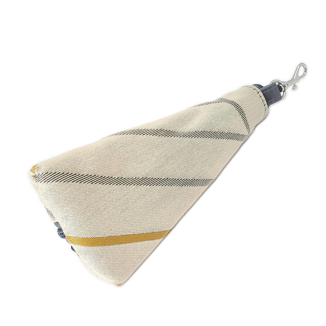 Accessory - Clip On Padded Eyeglass Case (Yellow Gray Geometric) by Crystalyn Kae