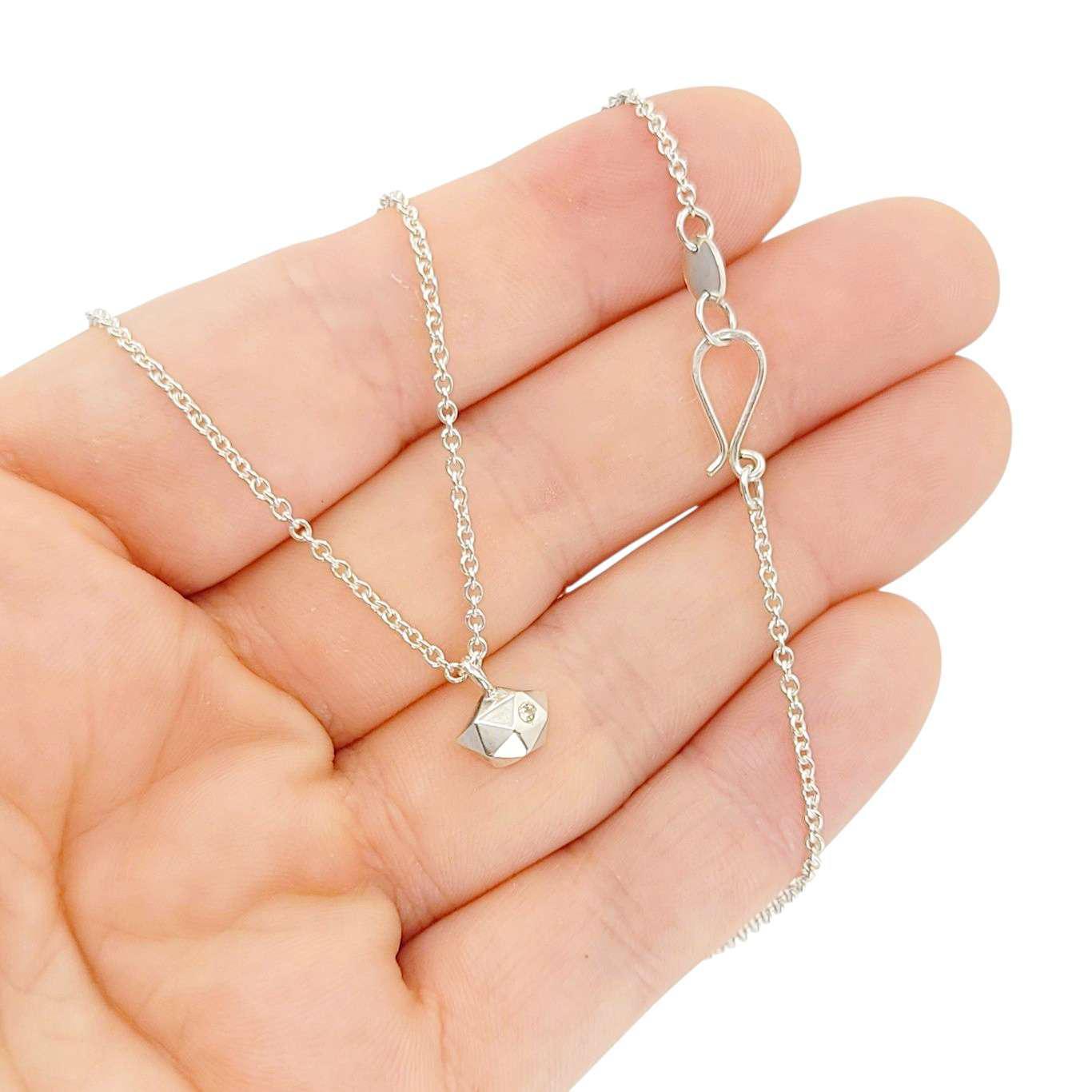 Necklace - Tiny Fragment (Sterling Silver, Diamond) by Corey Egan