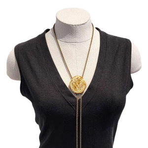 Bolo Tie - Large Gem in Cheetah by Dandy Jewelry