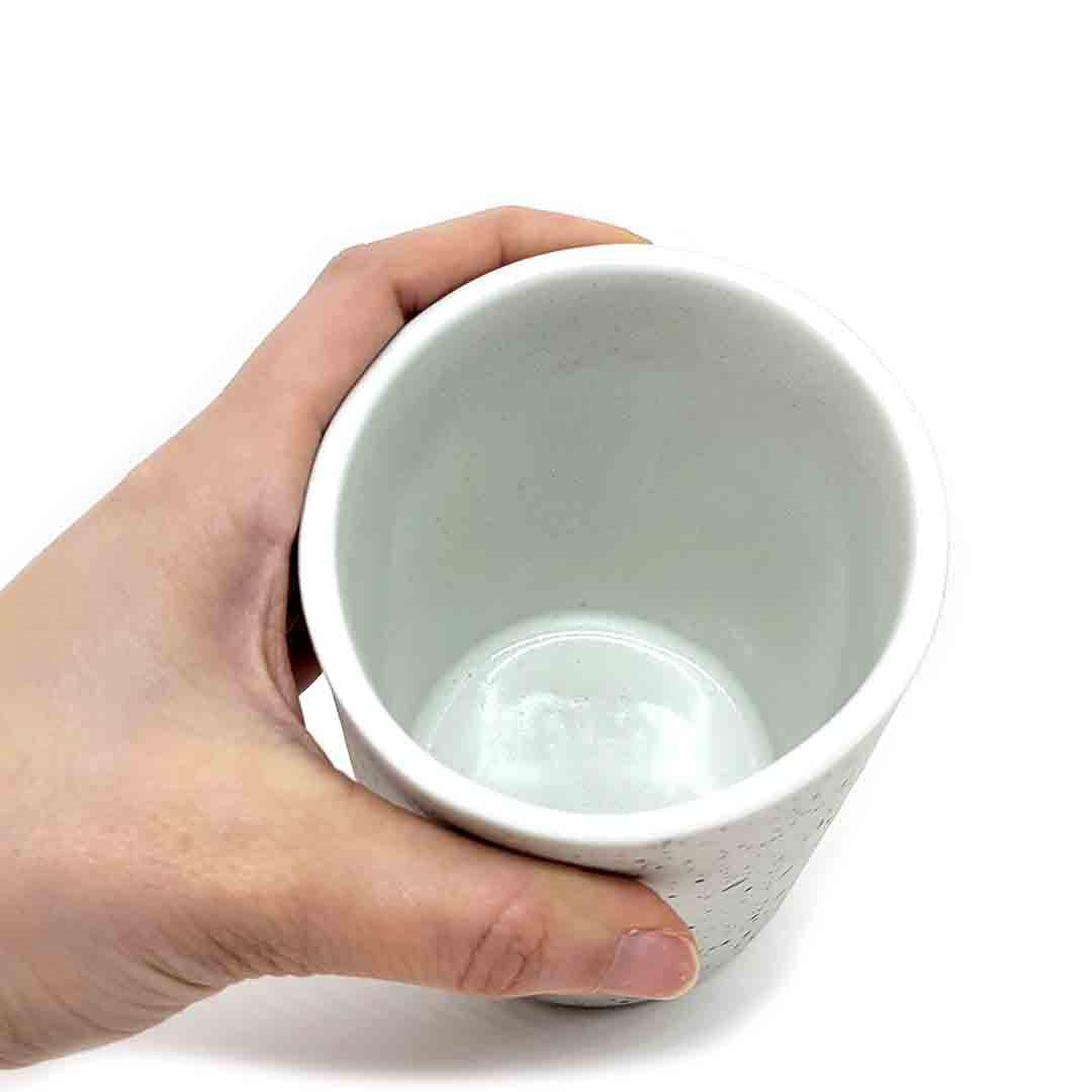 Cup - Speckle Tumbler in White by Guten Co.