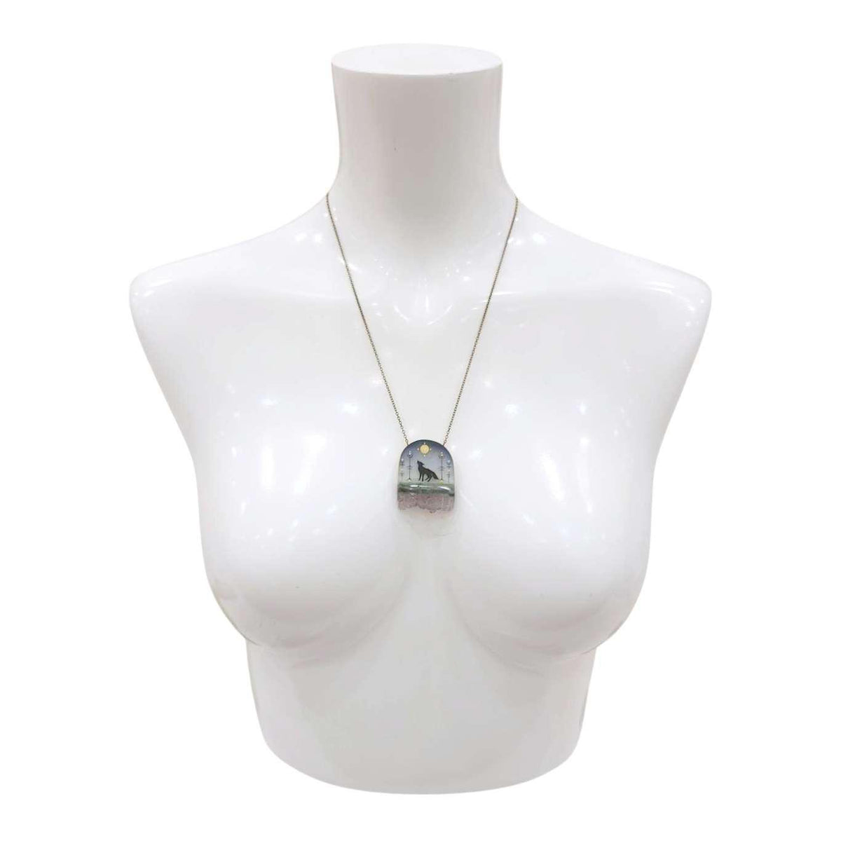 Necklace - Wolf Crystal by Fernworks