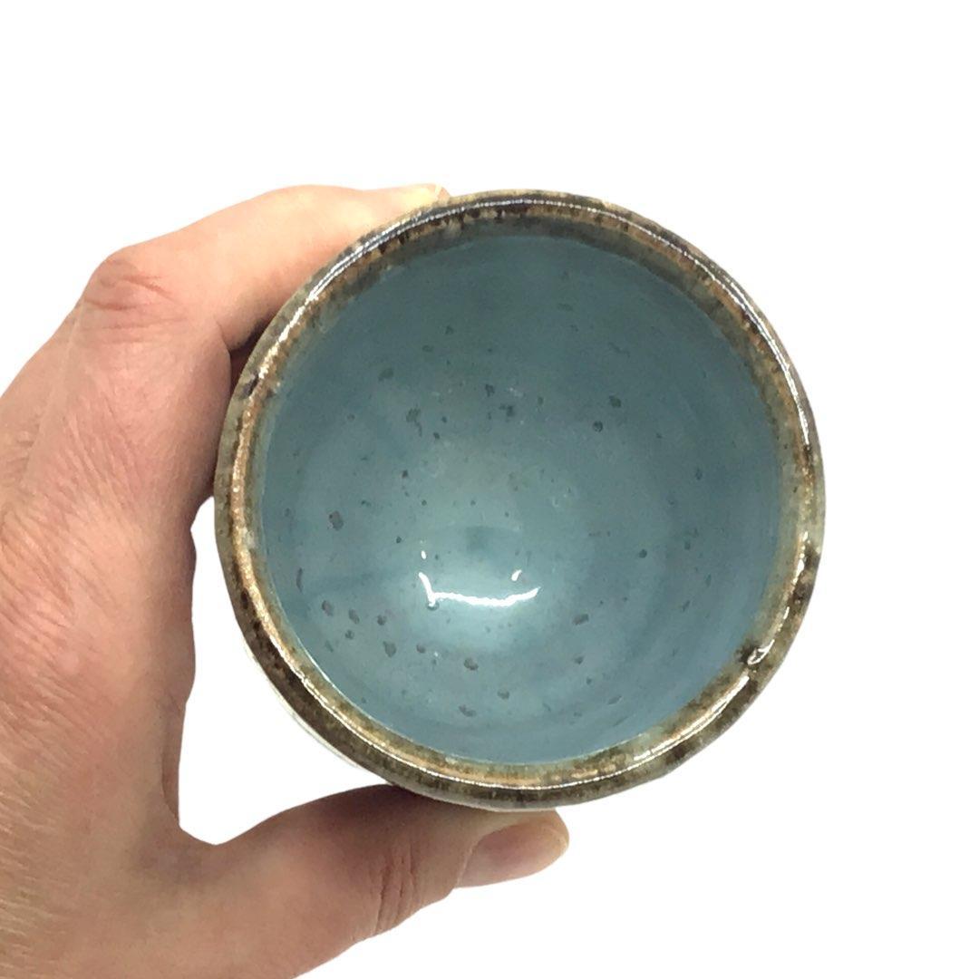 Cup - Large Hydrangea Iga-yaki by Asemi Co.