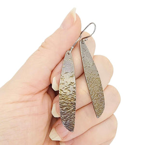 Earrings - Long Petal Dangles by Taviametal