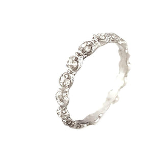 Ring - Mini Skull Eternity in Sterling Silver by Michelle Chang