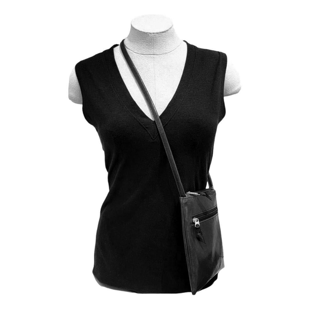 Bag - Cha Cha Tall Adjustable Small Cross Body (Black) by Crystalyn Kae