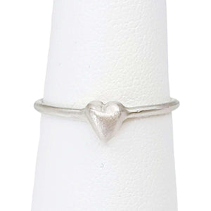 Ring - Tiny Puff Heart in Sterling Silver by Michelle Chang