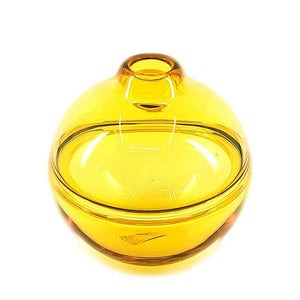 Bud Vase - Petite Round in Amber Glass by Dougherty Glassworks