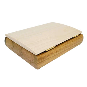 Jewelry Box - Small - Tranquility (Curly Maple, Walnut) by Mikutowski Woodworking