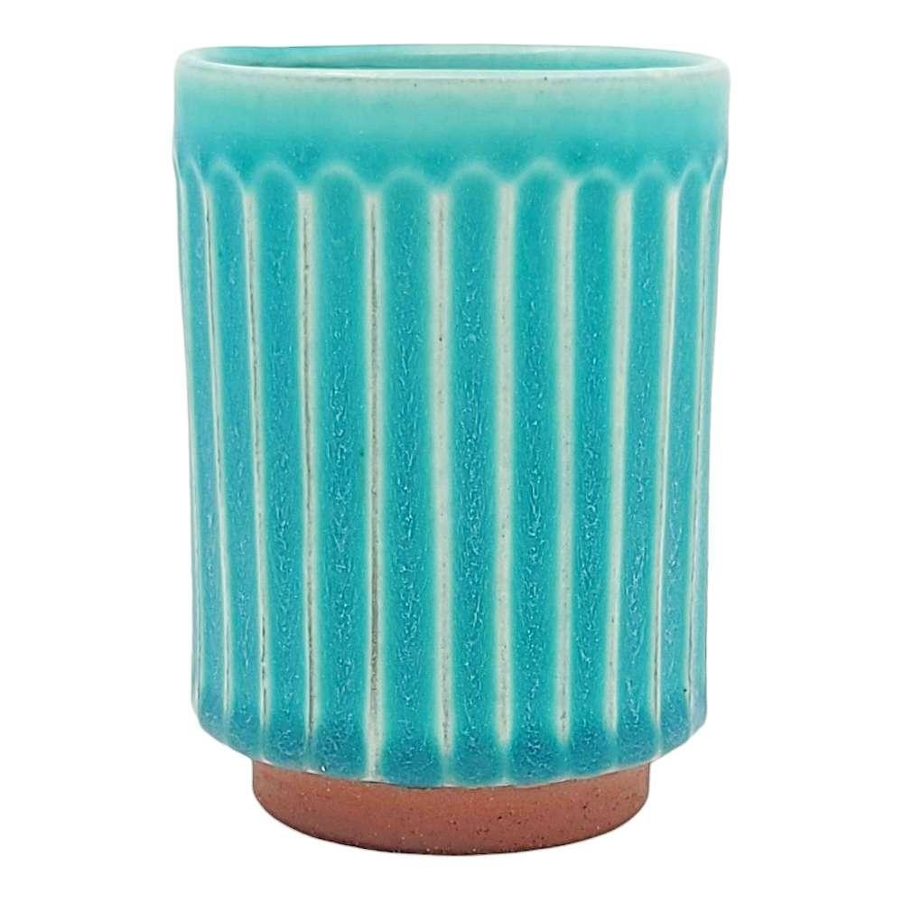 Cup - Large Tanba-Yaki Turquoise by Asemi Co.