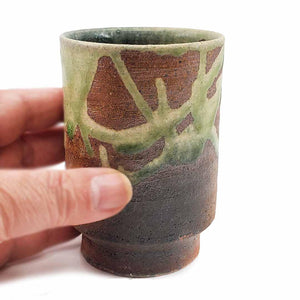 Cup - Large Scarlet Shigaraki-yaki by Asemi Co.