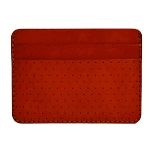 Wallet – Half-Size Perforated Leather (Assorted Colors) by Woolly Made