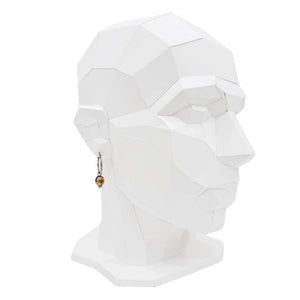 Earrings - Rose Cut Citrine Hoops in Sterling Silver with 18k and 14k Gold by Allison Kallaway