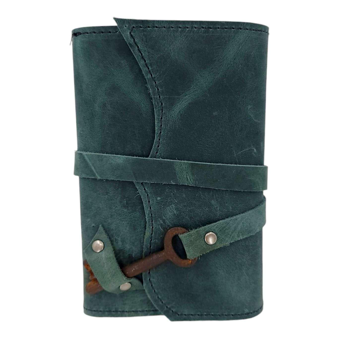 Journal - Small Nottinghill in Teal Leather by Divina Denuevo