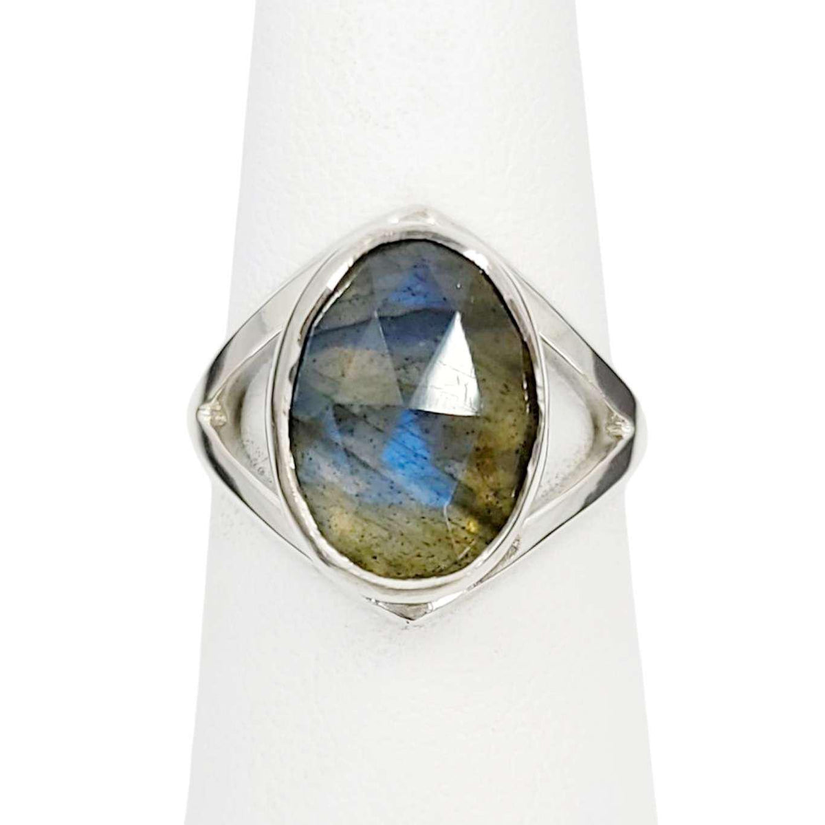 Ring - Size 7 - Cleo (Labradorite, Sterling Silver) by Corey Egan
