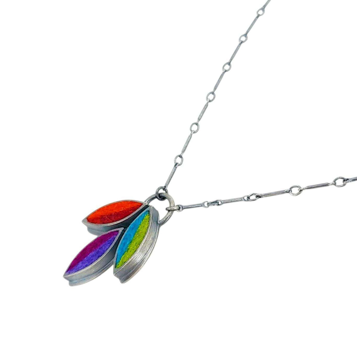 Necklace - Lotus Flower (Multicolor) by Michele A. Friedman