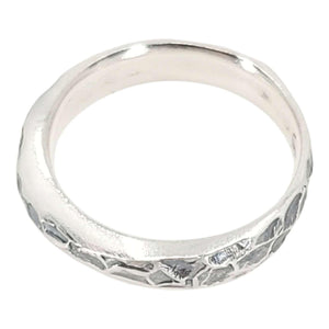 Ring - Size 6 - Heavily Textured Ribbon (Sterling Silver) by Taviametal