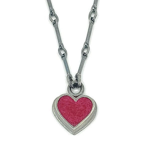 Necklace - Heart (Fuchsia Pink) by Michele A. Friedman