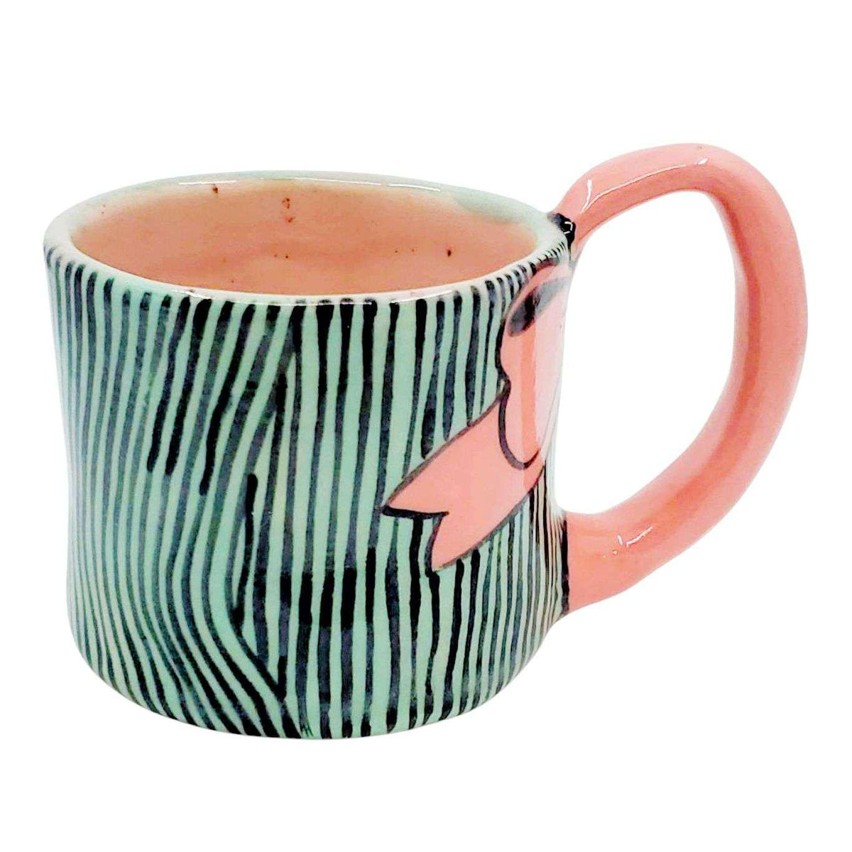 Mug - Fight Me Stoneware Cup by Erika Rier